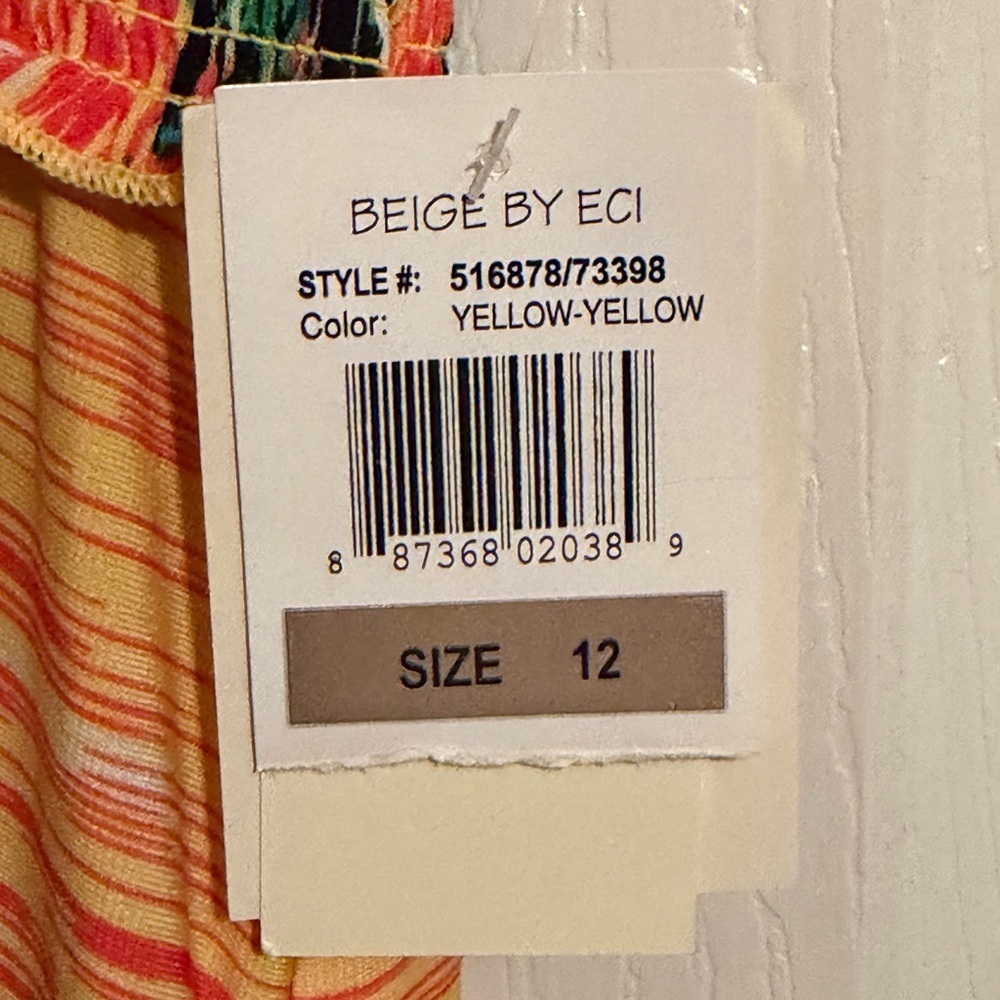 Beige by eci Colorful Maxi Dress sz 12 - Picture 9 of 9